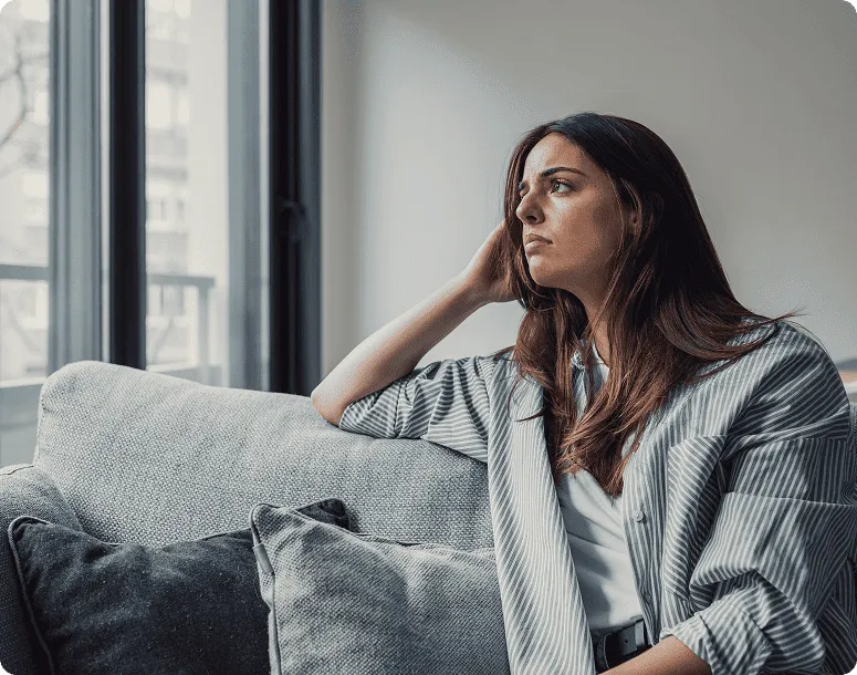 Woman experiencing stress and emotional fatigue